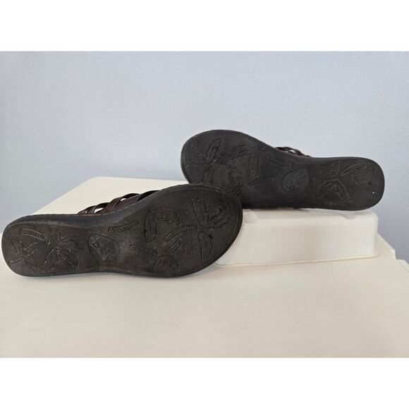 B.O.C. Born Alisha Chocolate Brown Strappy Comfort Slide Sandals Size 6 Women’s - Picture 3 of 7